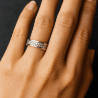 SILVER ROUND RING (CHHLLA)