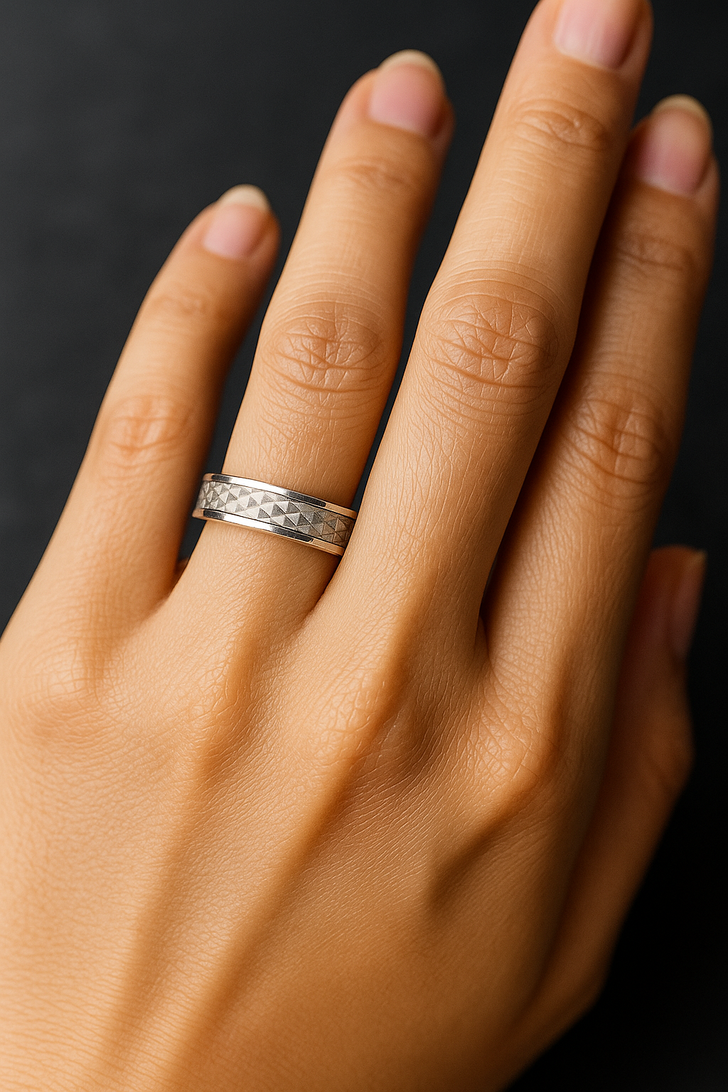 SILVER ROUND RING (CHHLLA) - Image 2