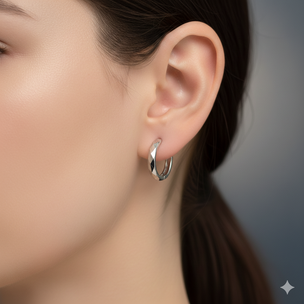 92.5 STERLING SILVER EARRINGS - Image 2