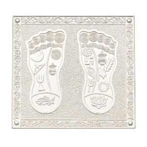 SILVER DIVINE FOOTPRINT(Charan Paduka)