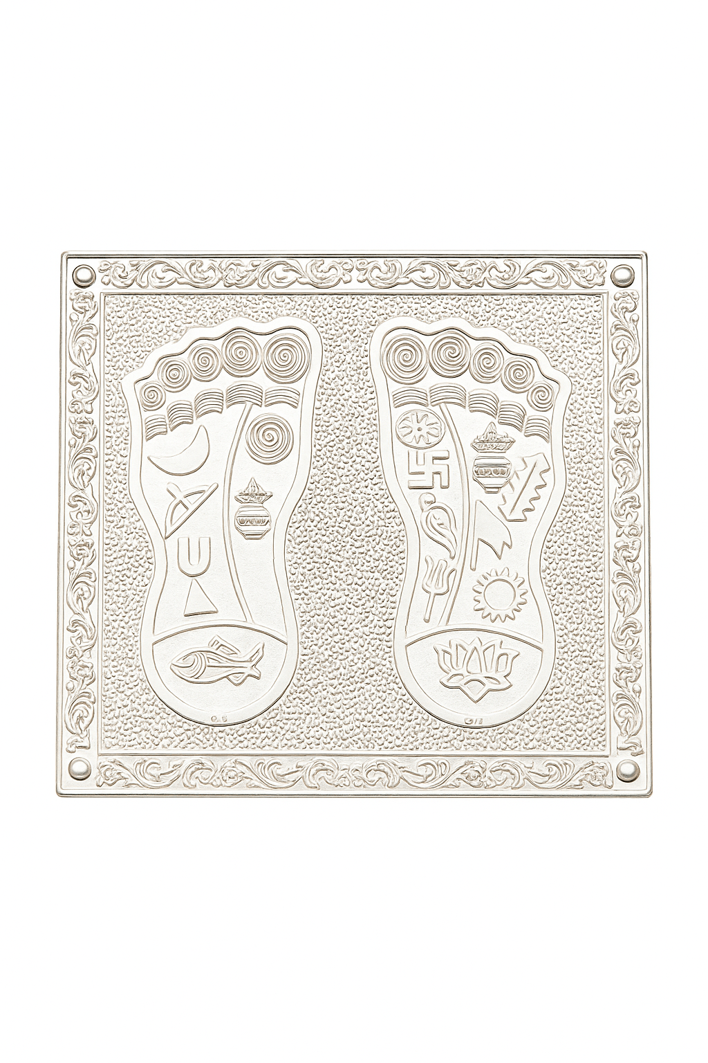 SILVER DIVINE FOOTPRINT(Charan Paduka)