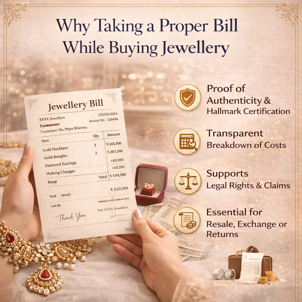 Why Taking a Proper Bill While Buying Jewellery